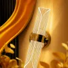 إضاءة حديثة ذات شكل دائري ومسطحة، ومصابيح لغرف النوم، مكسوة بالأغطية Item Picture
